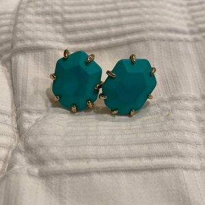 Teal Kendra Scott studs
